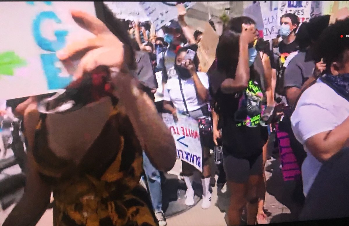 schindy's tweet image. Images of today’s protest in downtown Jacsonville courtesy of @JeffValin and Byron Parker ⁦@FCN2go⁩