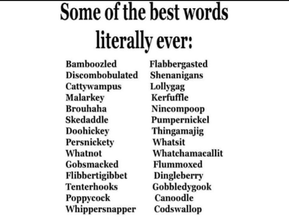 ScottSwain10's tweet photo. I dont tweet much but I saw this and it reminded me of @omgitskemyon and his old tweet of his favorite words. Wonder if any of these strike his fancy? https://t.co/4mP21fbFFR