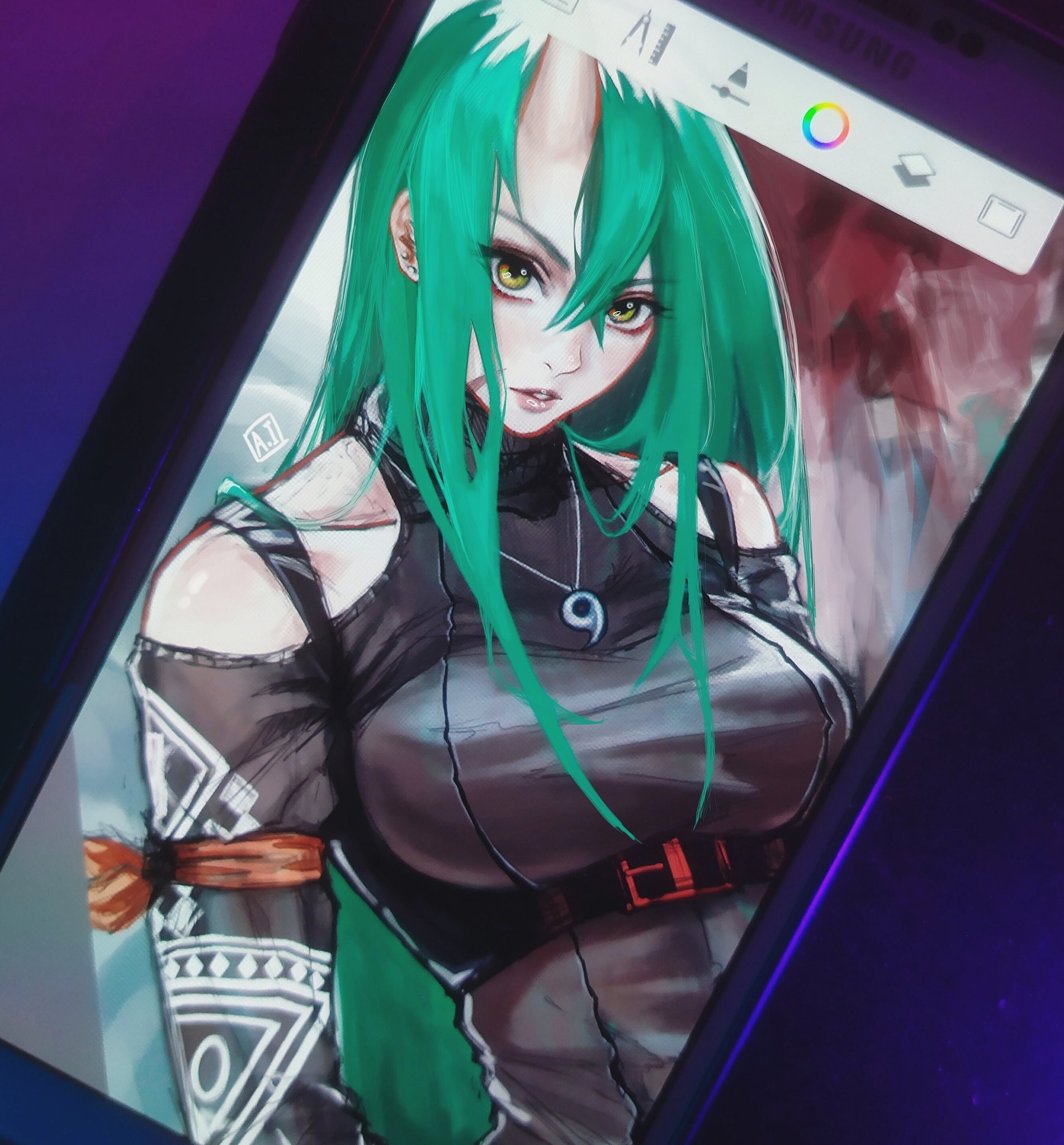 Ai Shou Doodle Hoshiguma 星熊 Sketch With Samsung Note Autodesk Sketchbook Arknights 明日方舟 Hoshiguma 星熊 Art Fanart Defender Note Oni Illustration Yostar Digitalart Draw Anime Doodle Sketch T Co