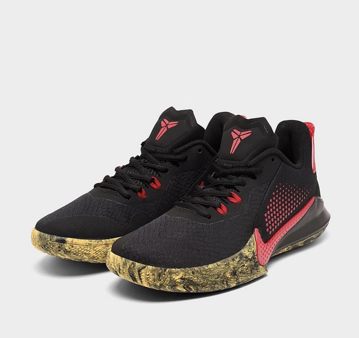 nike mamba fury black red