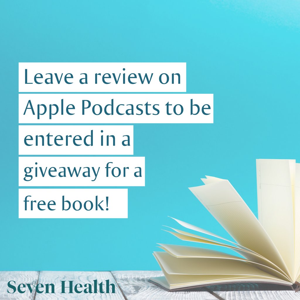 7Health's tweet image. Leave us a review to be entered into a drawing for a free book of your choice from the Seven Health library. Leave your review, take a screenshot, &amp;amp; email it to info@seven-health.com. We’ll be giving away a book every episode.