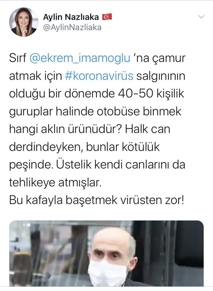 AYLİN GÖRÜLDÜ Kİ İDDİAN YALANDIR.
MURAT ONGUN İTİRAF ETTİ.
KÖTÜLÜĞÜN TEMSİLCİSİ OLDUĞUN TESCİL EDİLDİ.
ASIL VİRÜSÜN SEN OLDUĞU ANLAŞILDI.

SEN DE UTANMA YOKMUDUR?
UTANMADAN TWİTTERDA BOŞ BİDON FANTAZİSİ YAPACAK KADAR SEVİYE DÜŞÜREN BİR KADINSIN.

VATANDAŞTAN DERHAL ÖZÜR DİLE.