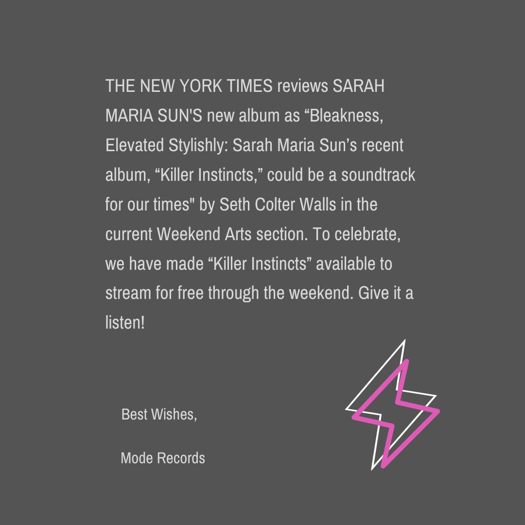 Click on the link for more information!

facebook.com/ModeRecords/po…