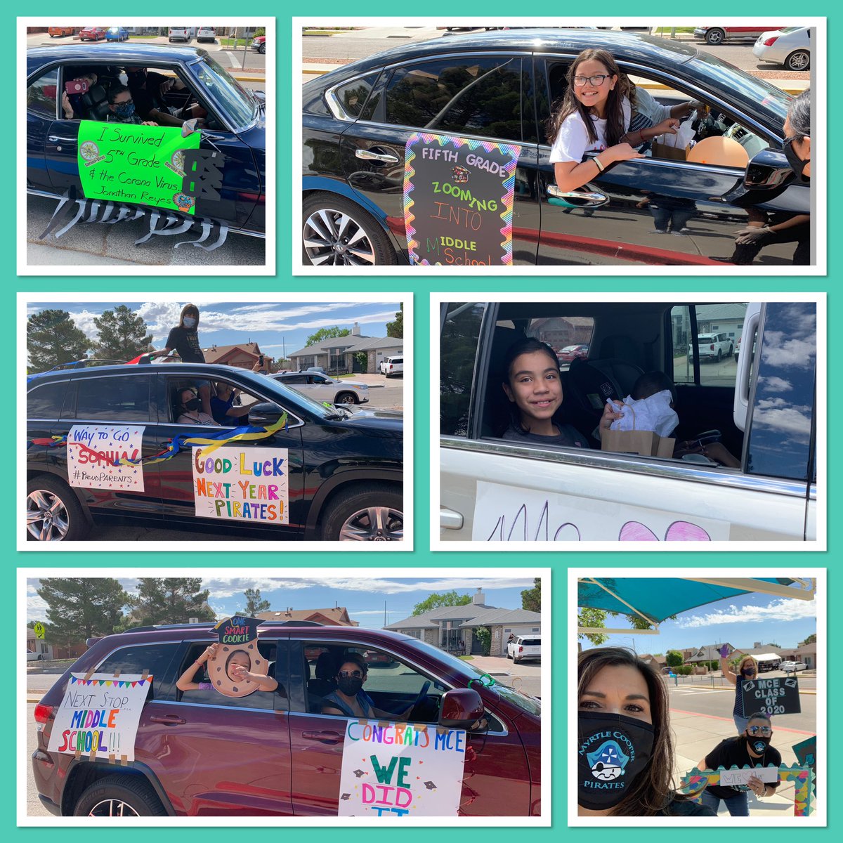 Our 5th Grade Pirates set sail on their next journey! We are so proud of the Class of 2027! 👩🏻‍🎓 ❤️👨🏼‍🎓 ⚓️ #5thGradeReverseParade #TeamSISD #LearningTakesFlight #Pirates4Life