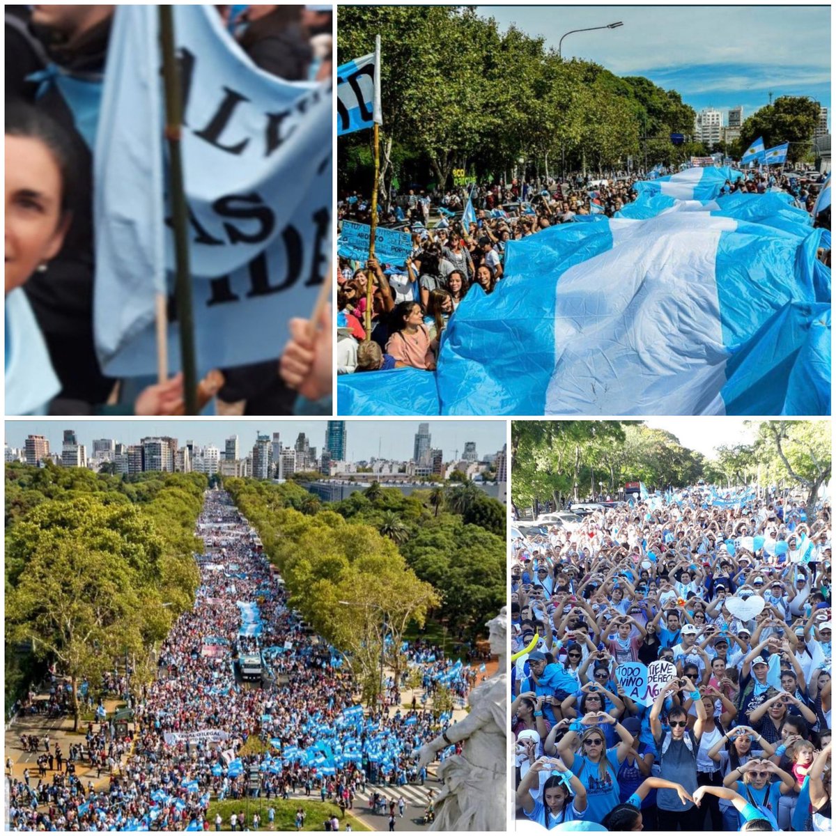 raquel07031960's tweet photo. #YoMarchoXLaVida 
🌊🌊🌊🌊🌊🌊🌊🌊
AYER en las CALLES 
HOY a través de las REDES!!
Pero siempre presente, diciéndole 
#SiALaVida 💙💙
@MarchaXLaVidaAr https://t.co/Er9ATHE5L4
