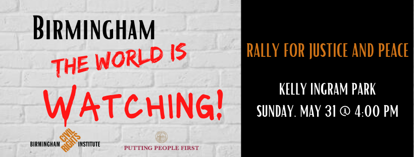 cityofbhamal's tweet image. Join us tomorrow at 4 p.m. in Kelly Ingram Park as we rally for justice.