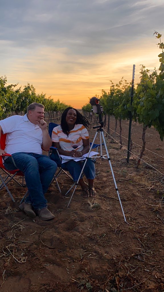 bolenvineyards's tweet photo. When your friends in the Texas Wine Industry have a virtual meeting with wine professionals across the US...and choose to do so in your vineyard.  @saltpepperwine https://t.co/5mKh2gufLW
