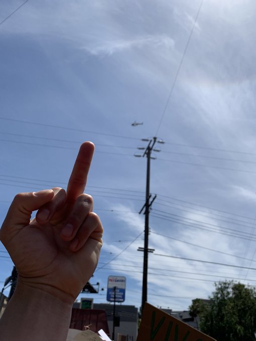 Fuck the police!!! Fuckin with cell signals, low fly buzzing our crowds so the megaphone can&rsquo;t be heard<a href="/tag/fuckthepolice"class="tags"><span>#fuckthepolice</span></a>