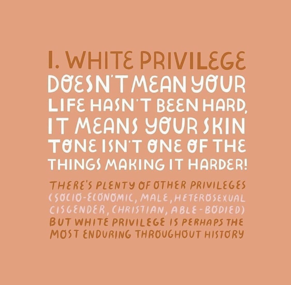 Let’s talk about privilege and systematic inequality.