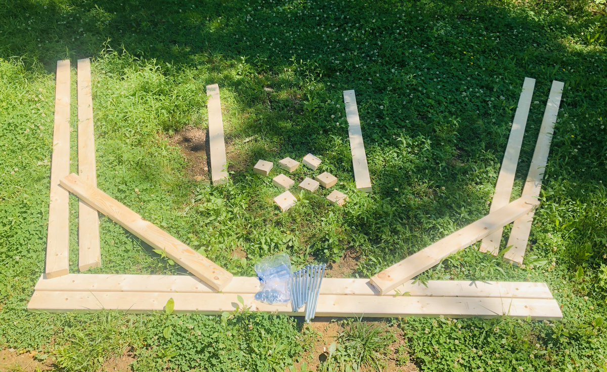 scottrbenn's tweet photo. Cabin project: Hammock Stand https://t.co/nU2Jhzmv6I