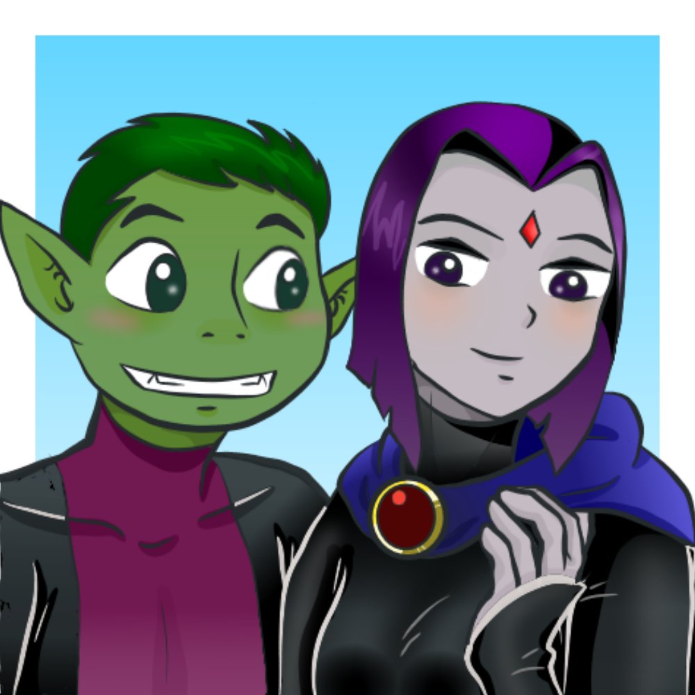 Nao29815420's tweet photo. #TeenTitans #Raven #Beast_Boy https://t.co/OhpCkDC4ST