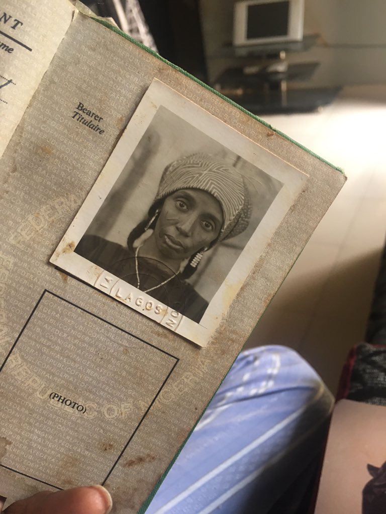 Found my great grand mother’s passport. RIP Mammy 🙏🏽 

#diane #MarliansDay2020 #OsinbajoOnBiafra #COVID19