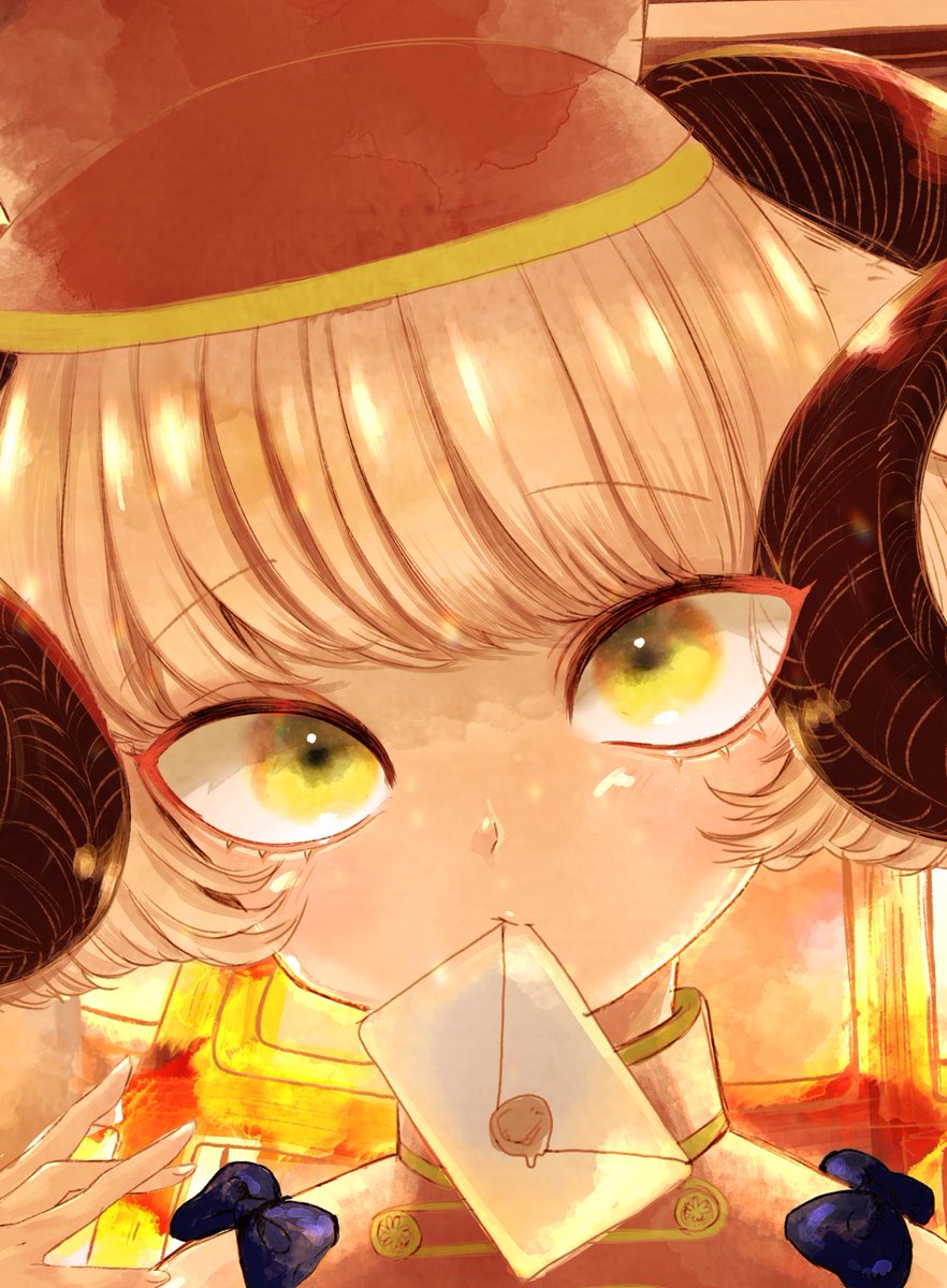 ちびバンビ 6月16日 隠された温室で 黒ヤギさんからお手紙ついた 創作イラスト オリジナルイラスト