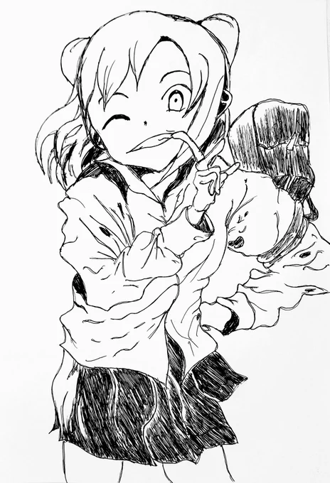 せ～んせっ!!!

#ボールペン画
#模写
#亞人ちゃんは語りたい
#小鳥遊ひかり 