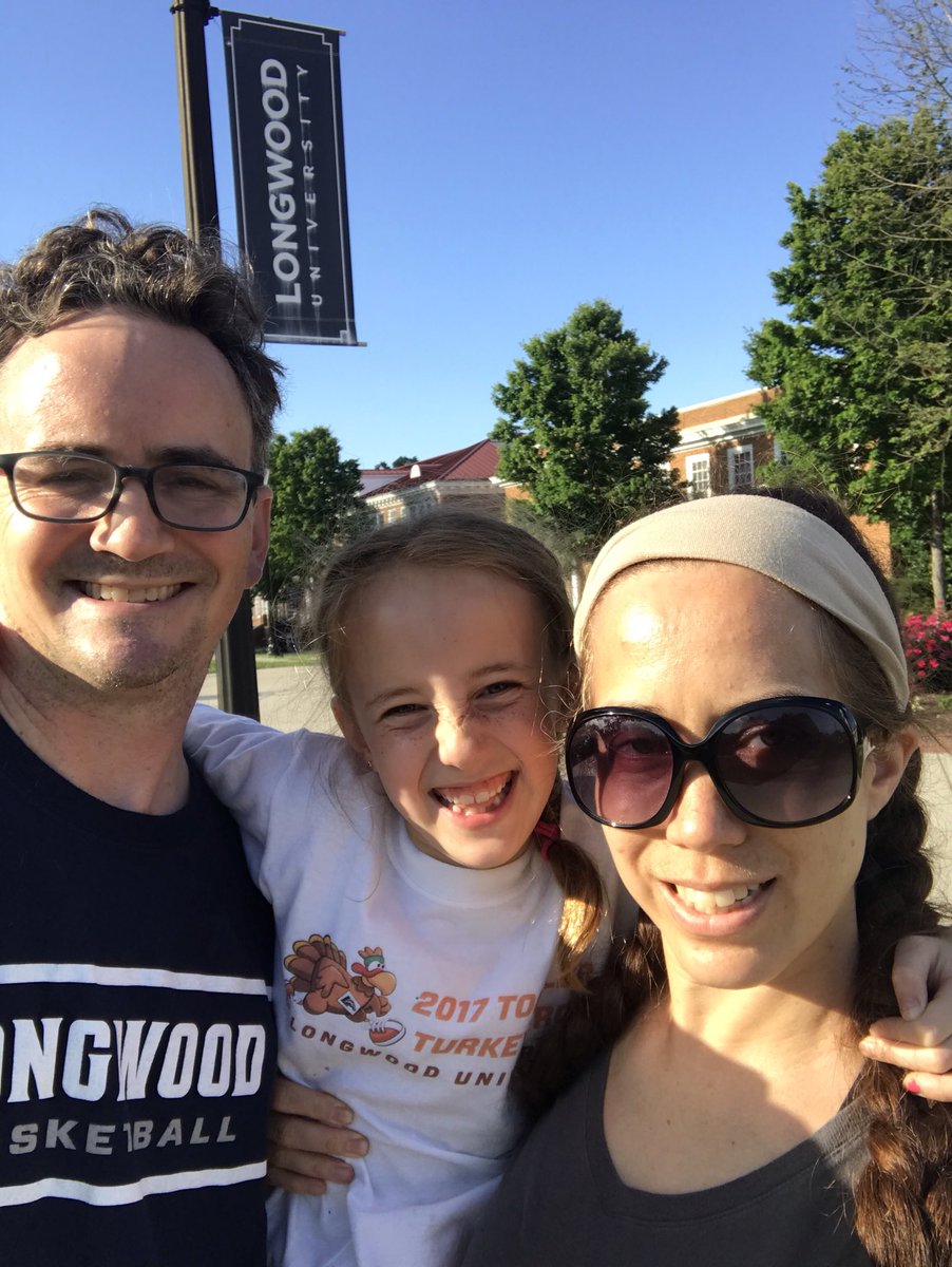 Proud to run with #LongwoodTogether today here on our beautiful campus.