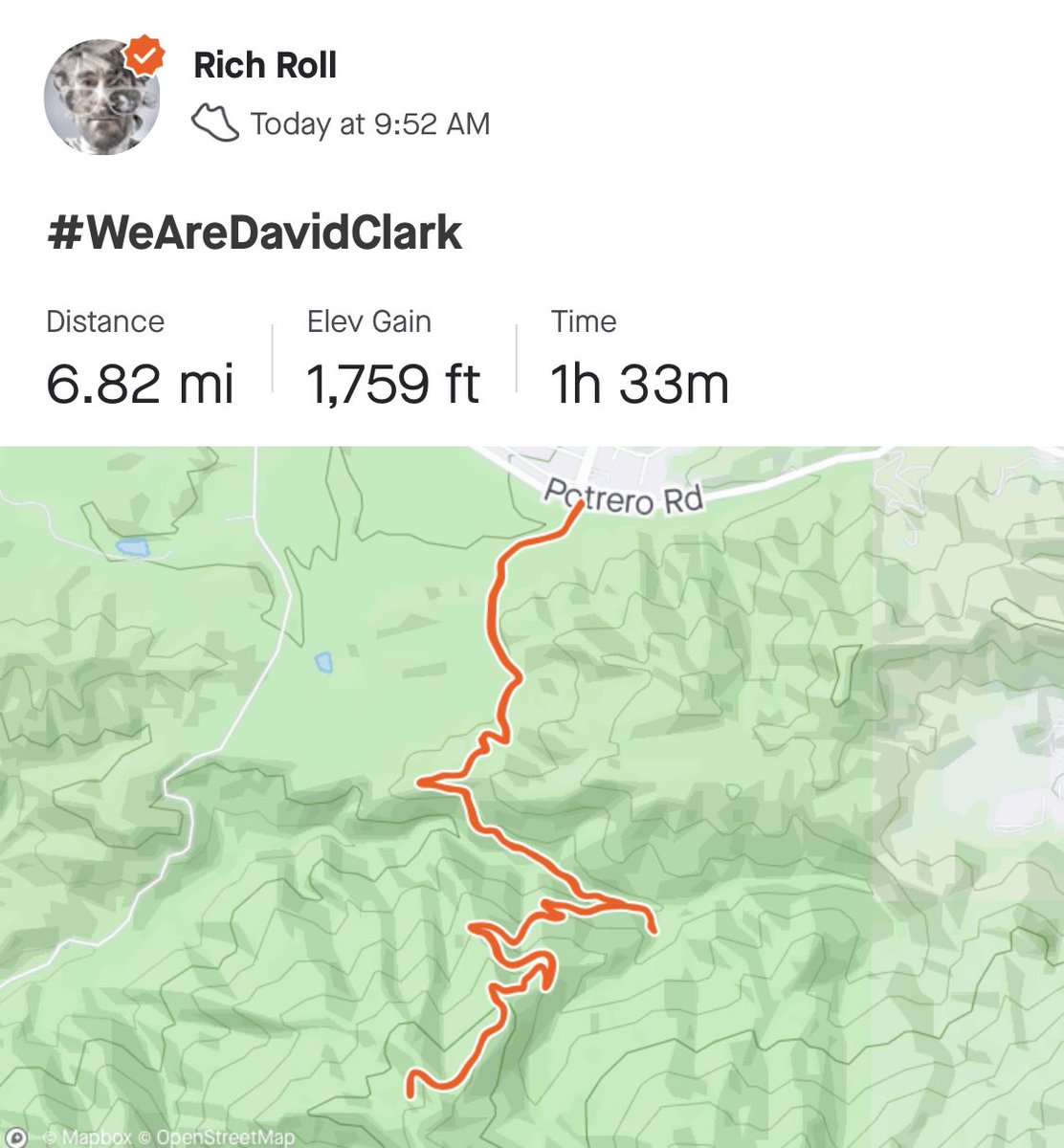 richroll's tweet photo. #WeAreDavidClark https://t.co/gF10oNgOLp