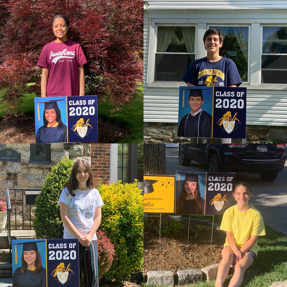 mrsdangelo_ICS's tweet image. ICS Family Association 8th grade reps hit the road today to bring personalized lawn signs to the #Classof2020 💙🌟💛 Thank you! #41miles  🌟🎓 🌟#IncredibleCatholicSchool @icschool_online @ArchNY_Schools