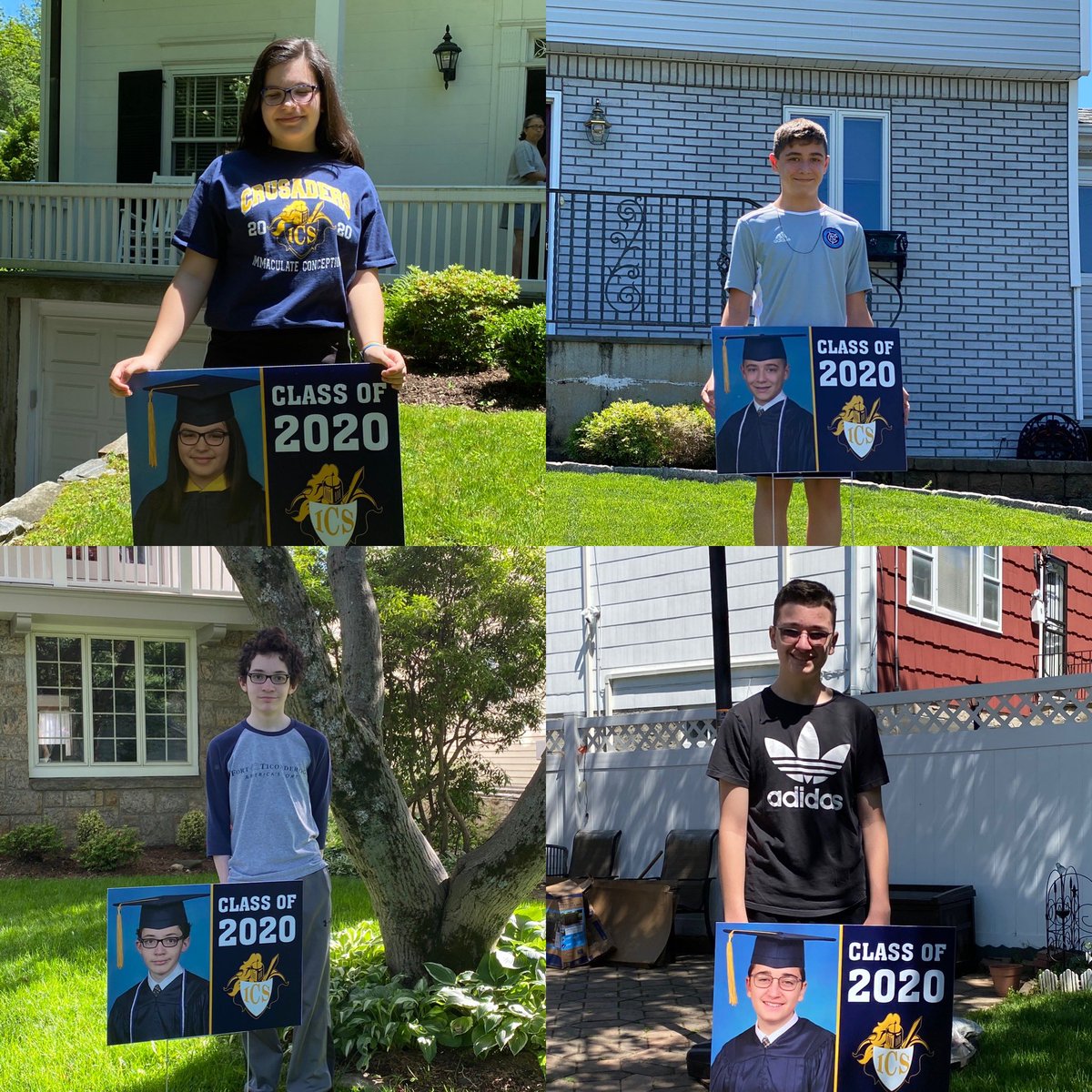 mrsdangelo_ICS's tweet image. ICS Family Association 8th grade reps hit the road today to bring personalized lawn signs to the #Classof2020 💙🌟💛 Thank you! #41miles  🌟🎓 🌟#IncredibleCatholicSchool @icschool_online @ArchNY_Schools