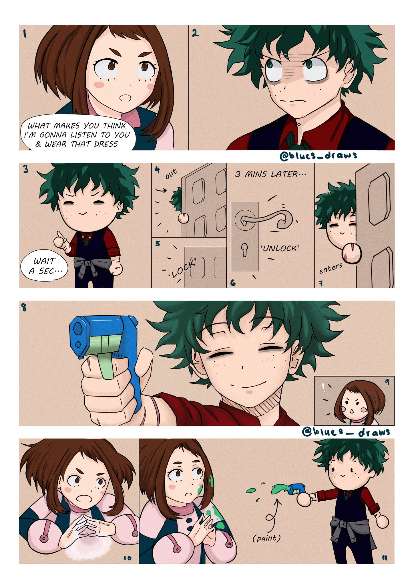 Villain Deku x Uraraka 2. Blues. 