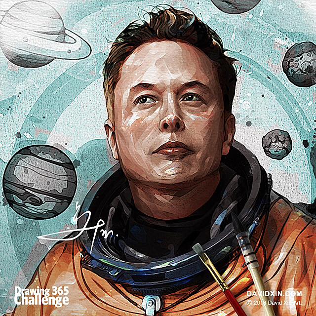 Me voy a dormir feliz. Porque más allá de todos los logros de hoy, me he maravillado al ver a tantísima gente de tantos rincones del planeta unida disfrutando del lanzamiento. En días como hoy hay que agradecerle al soñador Musk que emprendiera esta locura.

Arte: David Xin Art