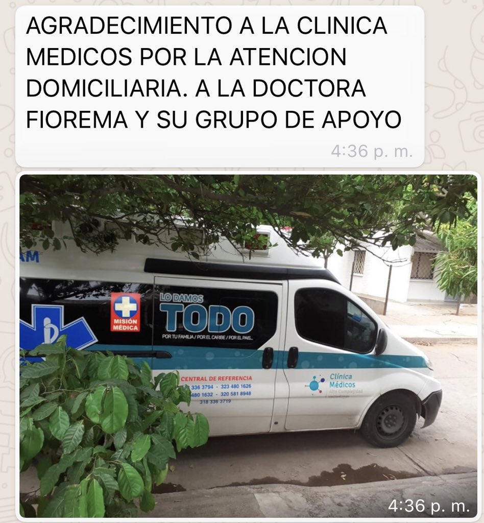 GClinicaMedicos's tweet photo. Seguimos trabajando por nuestra comunidad. Atención domiciliaria oportuna y de calidad que aportan a la recuperación de nuestros pacientes.
🏥Atención segura a pacientes con patologías diferentes a #COVID19
#callcentermedico
#hospicasa
#ambulancia
#lodamostodo https://t.co/8MWi9VGvFG