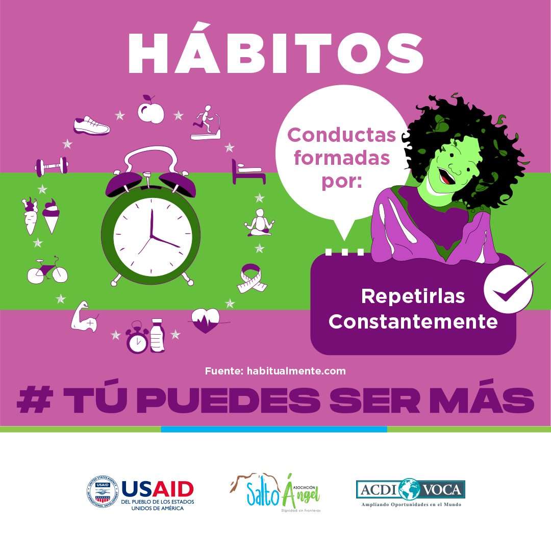 asangelcolombia's tweet photo. Debes hacer un hábito de…
Seguramente te lo han dicho y ahora sabes cómo hacer de una buena conducta un buen hábito.
¡Recuerda que #TúPuedesSerMás!
@USAID_Colombia @AcdiVocaCol
#HazPARte #SomosPARteDeLASolución https://t.co/gUmILSjrRG