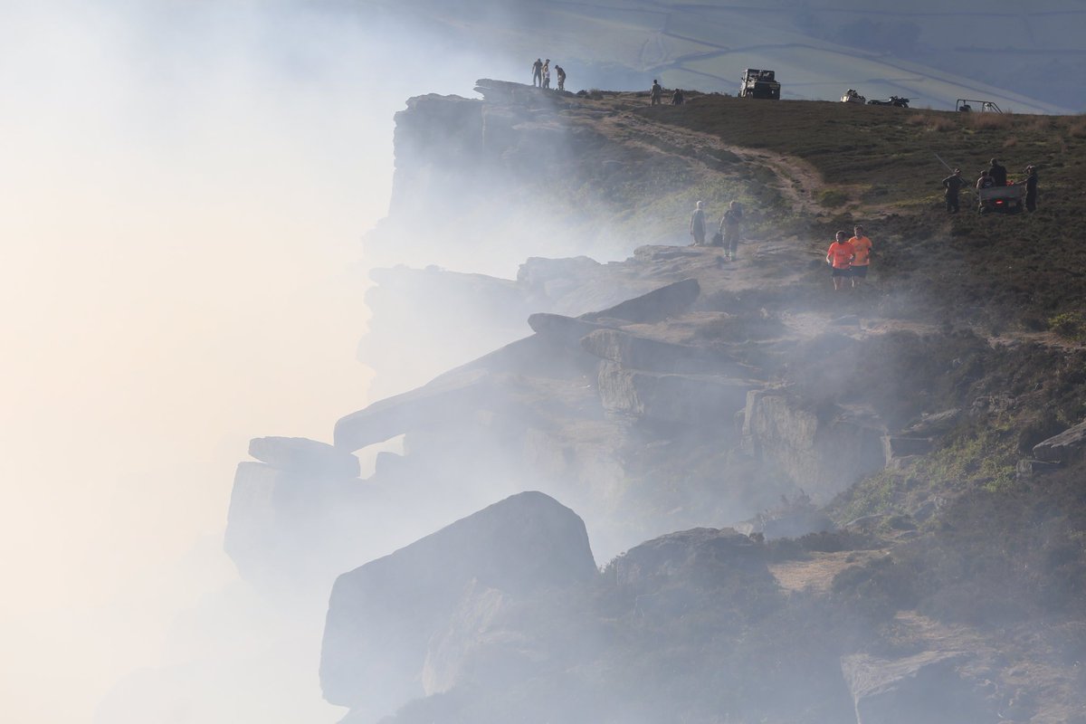Bamford Edge fire! Dry bracken and barbecues NOOOO! Please!
