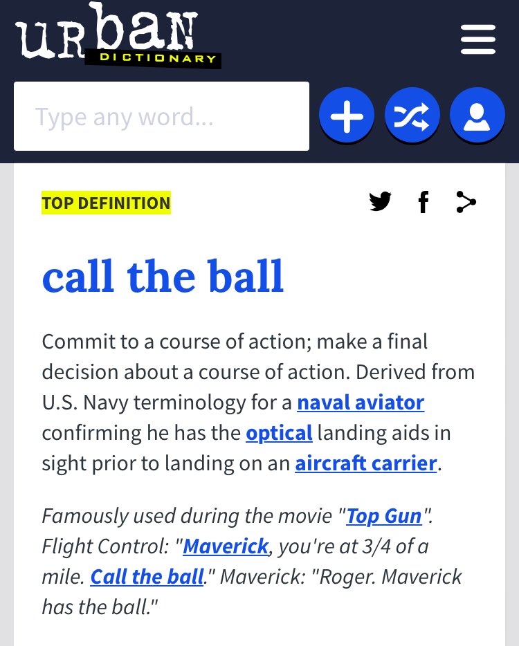 1/ We’re looking at Real Fireworks PatriotsYou may have either known or have Googled “Call the Ball”In case you haven’t, its original meaning is for a plane about to land on an aircraft carrierThe ball is short for slang “meatball” is part of the Optical Landing System