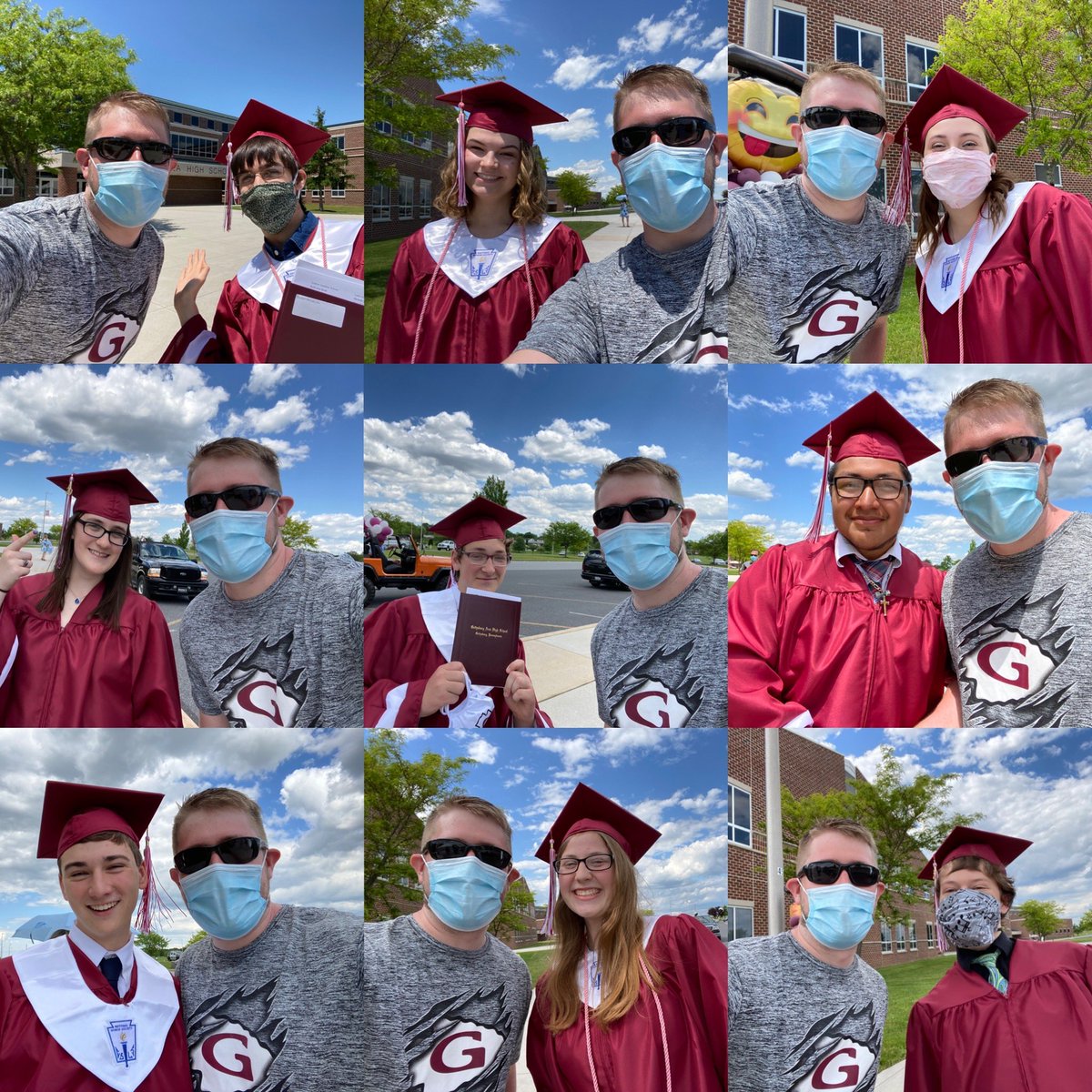 MrChoplick's tweet photo. It was an honor to assist with the March of Warriors this afternoon. It was extra special being able to help send off our music department seniors! #LiveTweetGraduation https://t.co/juJtoC1S4Z