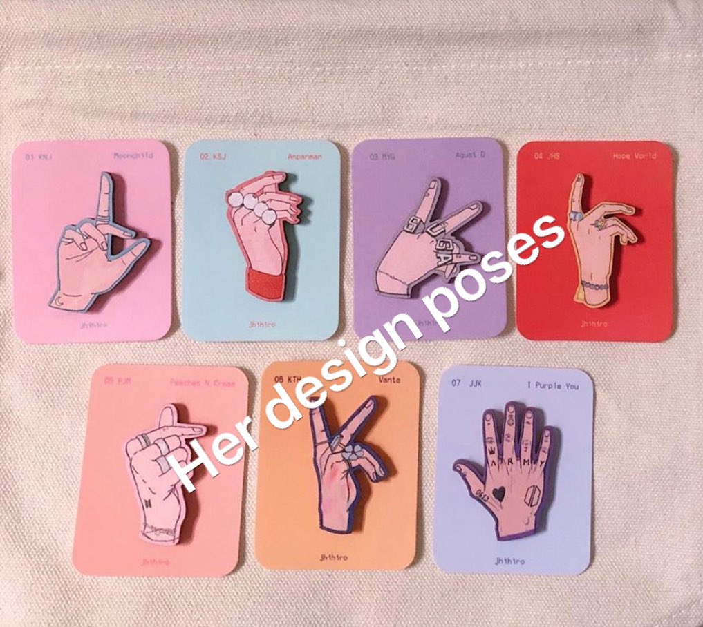 After agreeing to take down the initial pin in question, she asked I take down the other ()pin which is different to hersThese are the photos I sent the designers & her pins showing the different poses and not like mineJ/k hands do not belong to anyone, we can use it as art