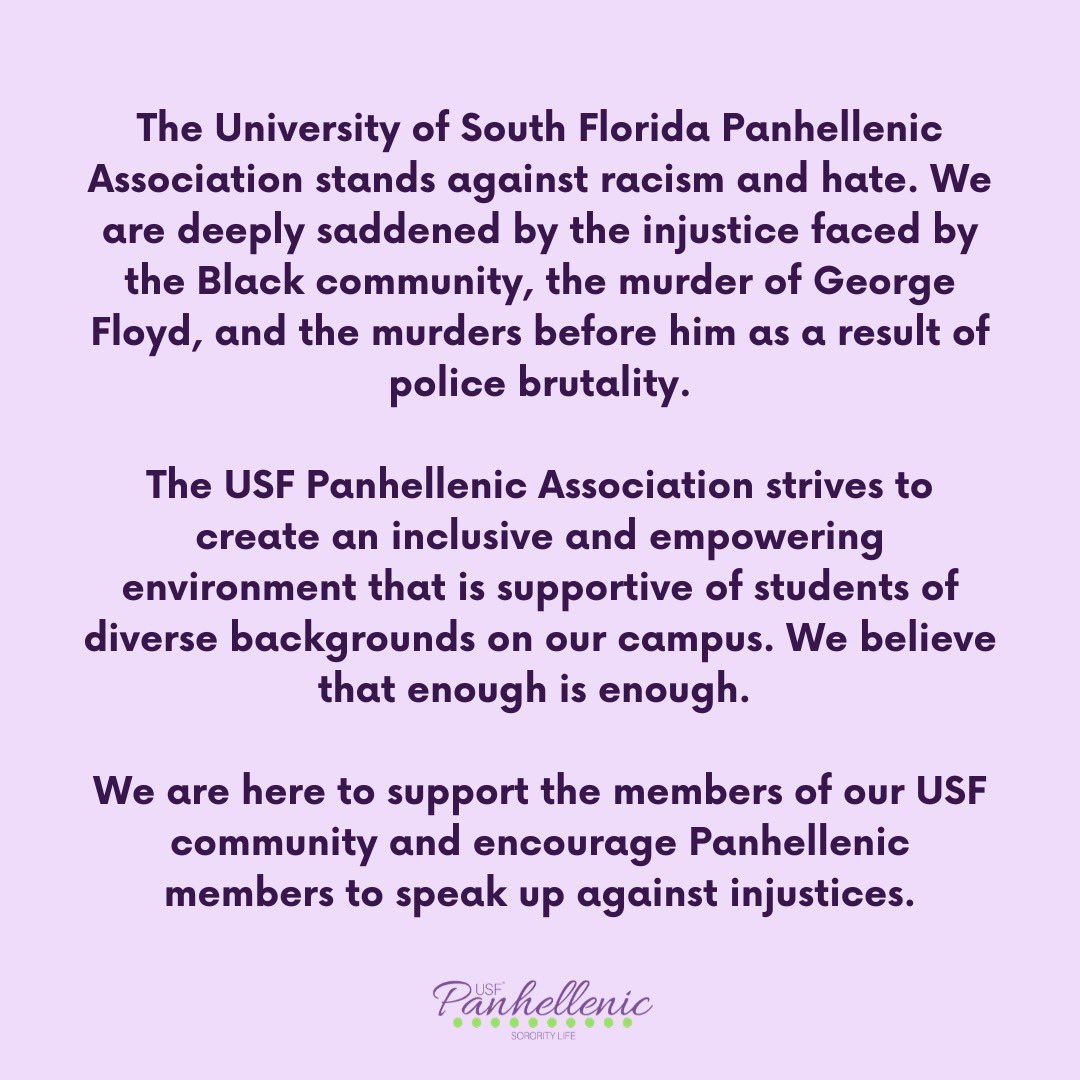 USF Panhellenic tweet media