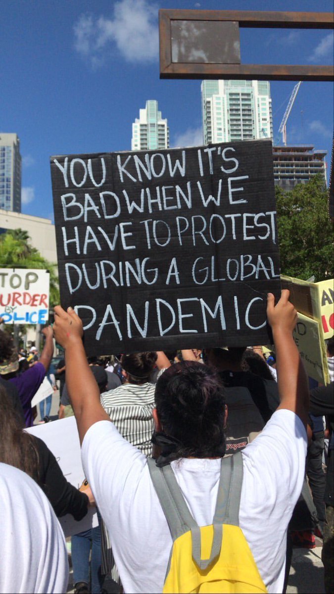 gissellesancz's tweet photo. facts #miamiprotest #JusticeForGeorgeFlyod https://t.co/CHIvoqhyfG