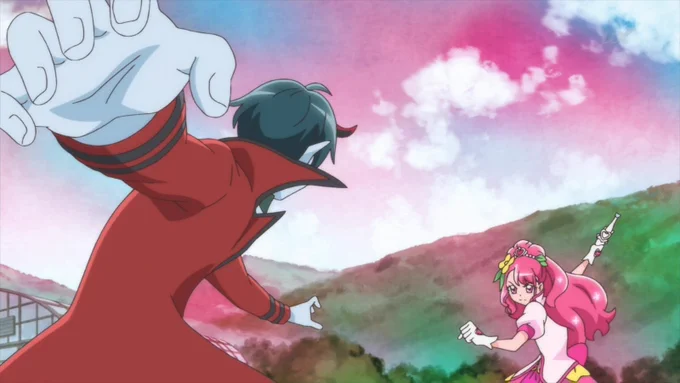 改めて見ると悟空とベジータだわ
#precure #nitiasa 