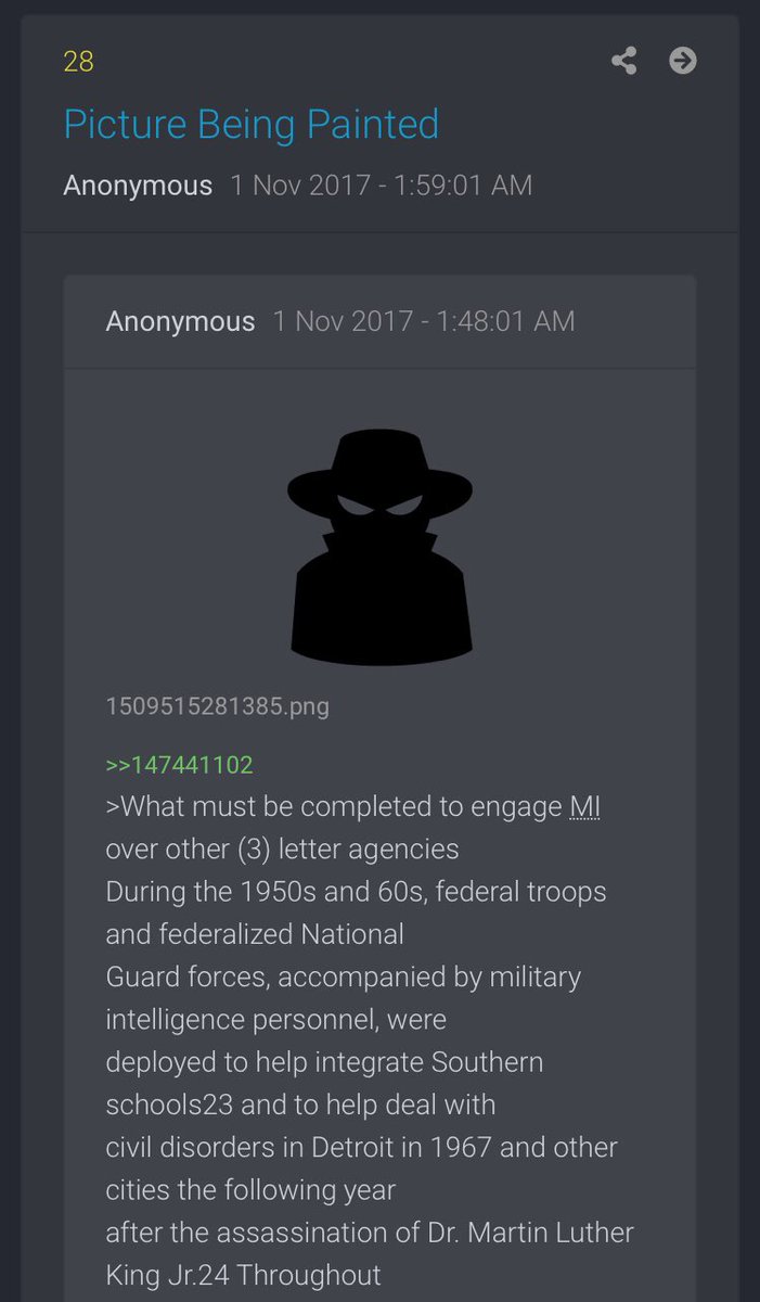 4/ Asked & answered by  @POTUS  @realDonaldTrump ?I guarantee he has that quote in writingFrom more than one city mayor& as  @DamonRiddle3 pointed out - #28 is a perfect picture of what’s going to happen #QAnon