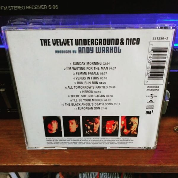 RogerioRocker's tweet photo. 29 de maio de 2019 ·
The Velvet Underground & Nico - Andy Warhol #cd #universal #polydor #polygramrecords #um3 #industriaargentina #cdpost #cdcollector #cdcollection #discoécultura #discocollection #compactdisc #digitalaudio #gradiente #receiver #s96 #philco #ph180 #museudovinil https://t.co/lWSRyVr2sd