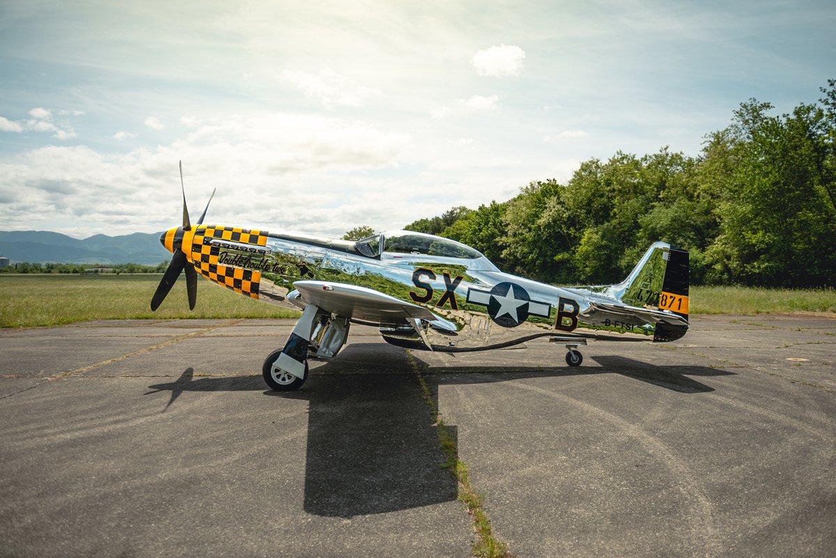 platfighters's tweet image. 1944 North American TF-51 “Double Trouble Two”. Full dual control Mustang recently refinished by Meier Motors in Germany. Offered for sale by Platinum Fighter Sales: platinumfighters.com/tf-51. #tf51 #p51forsale #platinumfightersales