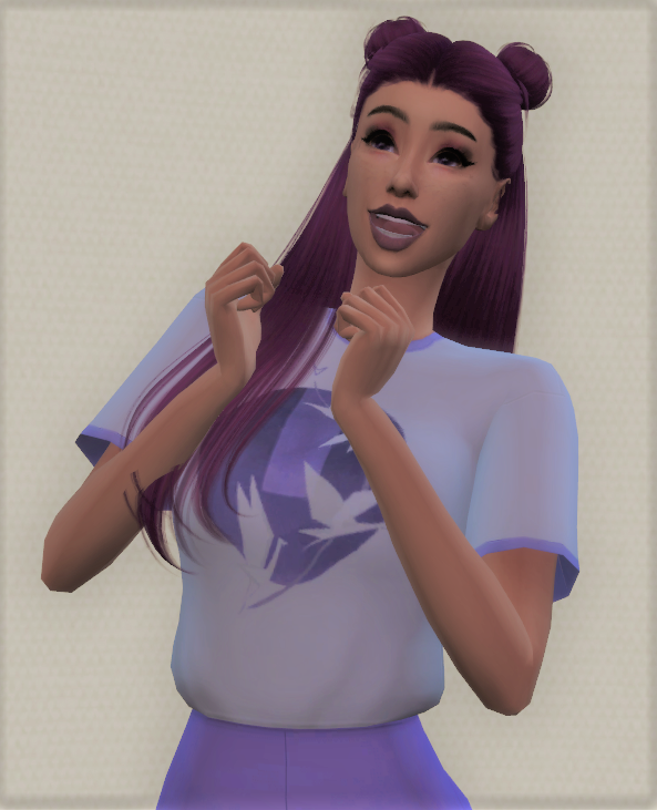 SimsandWhims's tweet photo. Because I couldn't pick just one, I went with *all* of the shades of purple for Ms. Lila. Created for the #sgcchallenge by @SimmerGroupChat centered around Lupus Awareness month! https://t.co/fyVNpmJUw6