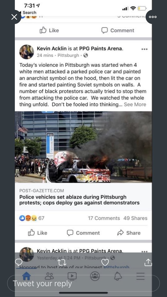 billpeduto's tweet image. Important first hand account from inside PPG Arena. The vandals are not part of the young Black Leadership that organized this March. They are anarchists, hell bent on chaos and destruction. The hijacked a peaceful, march for justice and exploited it for their own selfish agenda.