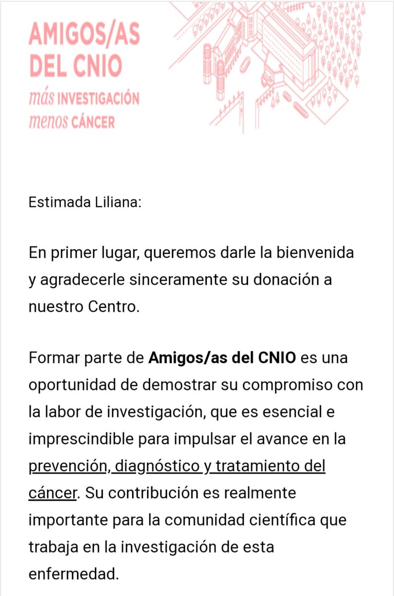 lilianacst's tweet photo. @muyalboranista @pabloalboran Felicidades @pabloalboran 🎂🎉🎊
Deberíamos celebrarlo mañana en Madrid con #PrometoSolidario, pero aunque otra enfermedad nos ha obligado otra vez a cambiar los planes, he dejado igualmente mi granito de arena para el CNIO!
#Felices31PabloAlboran https://t.co/pCDhy8INGs