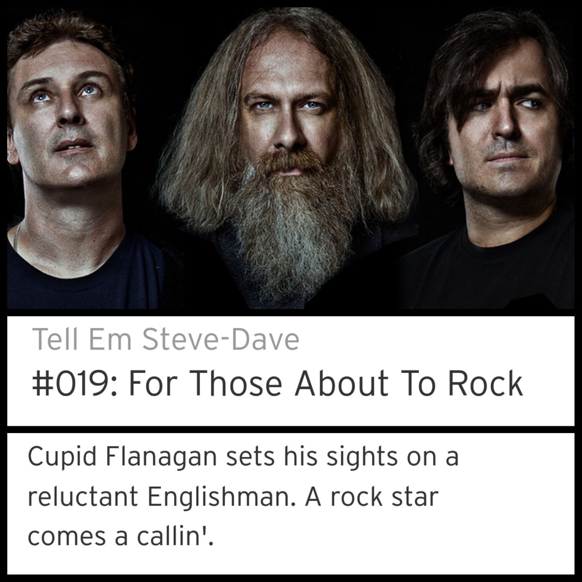 TONIGHT! 🐜🐜🐜 

EP 019: FOR THOSE ABOUT TO ROCK

5PT/6MT/7CT/8ET

#TESDLSG