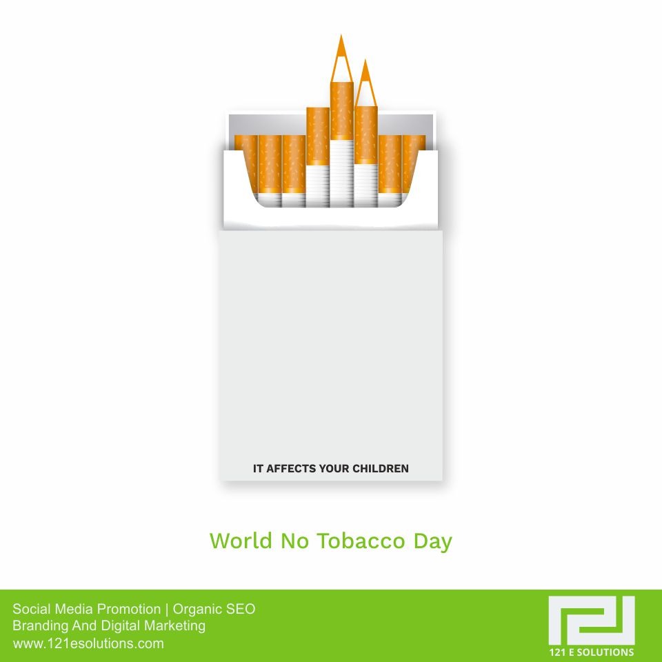 121eSolutions's tweet image. Make this No Tobacco Day more meaningful by keeping it away from your life.”
#creativity #121esolutions #digitalmarketing #seo #121egreetings #socialmediapromotions #happyworldNotobaccoday