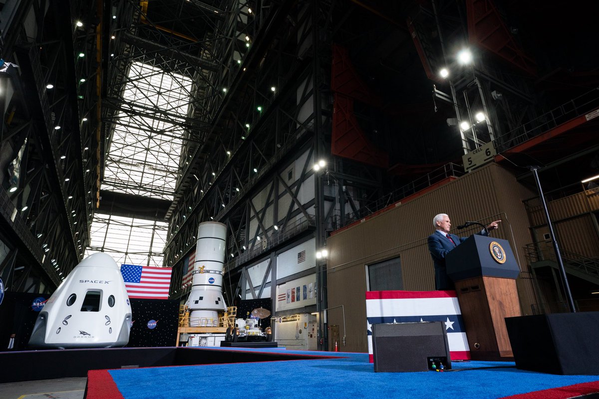 Nearly 4 years ago President @realDonaldTrump told America and the world: “We stand at the birth of a new millennium, ready to unlock the mysteries of space.” Now, the United States is once again launching American Astronauts into space on American rockets from American soil!
