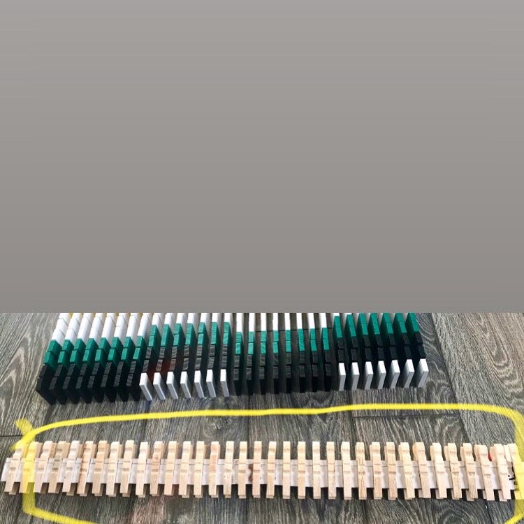 LearnAsKids's tweet photo. Got this DIY 34 Dominoes Template done for about $1. This is working great. See detailed How-To video at https://t.co/z2MnAA7hfc #diy #dominotemplate #believeitornot #familyfun #summertime #clothpinscraft #DollarTree https://t.co/EDWK0g37r2