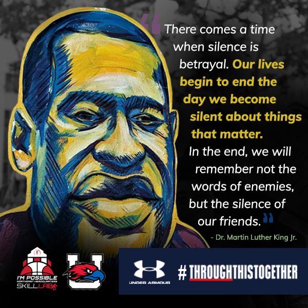 Our lives begin to end the day we become silent about things that matter.  
#throughthistogether