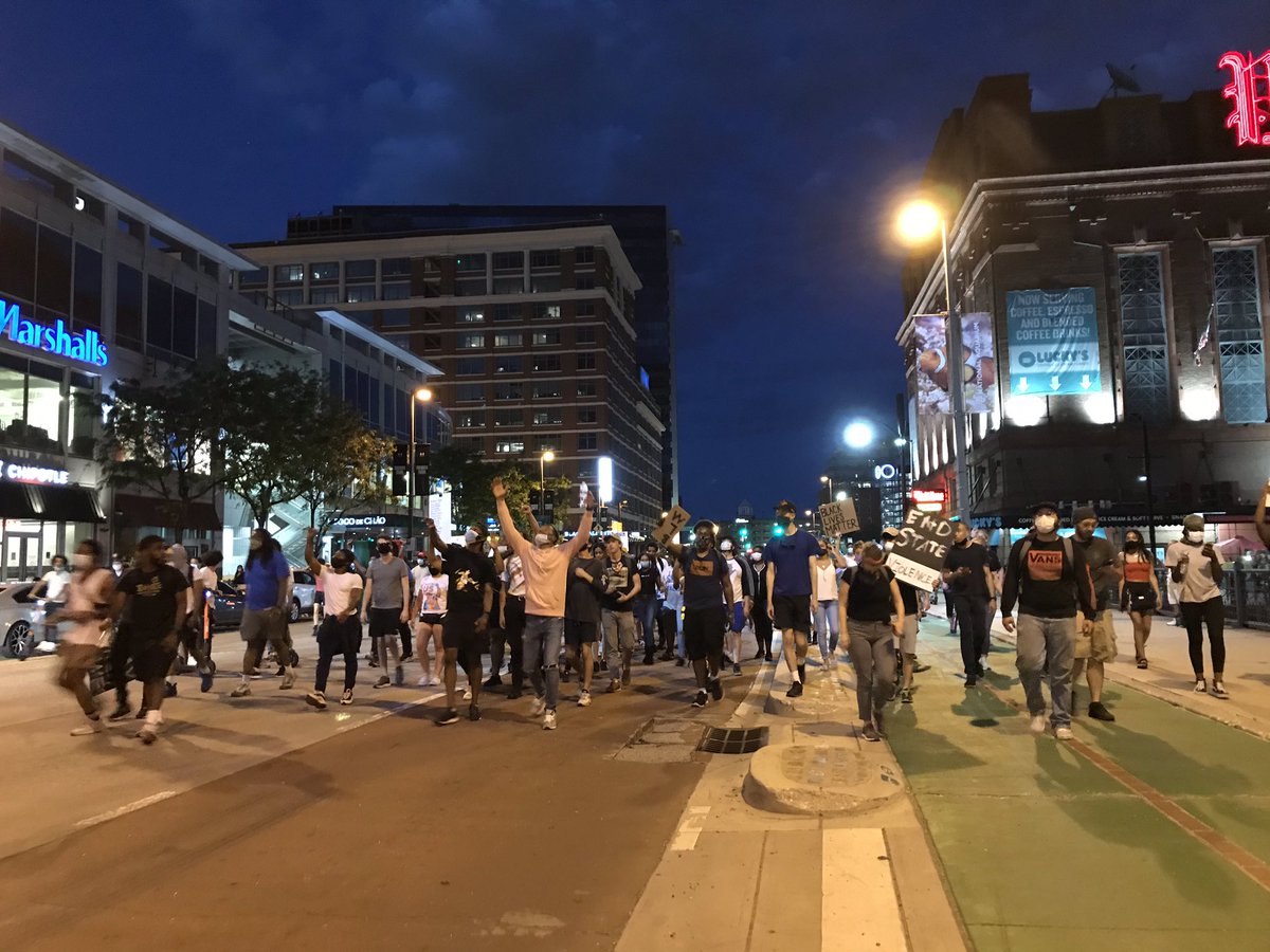 Group now heading down Pratt. Foxtrot overhead.