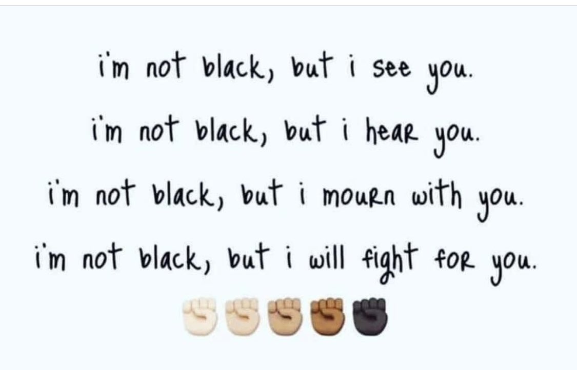 Twitter à¤ªà¤° Anne Chow å'¨æ…§å®‰ I See You I Hear You I Mourn With You And I Will Fight For You Blacklivesmatter Justice Beavoicenotanecho Https T Co 2n5fm0xni9