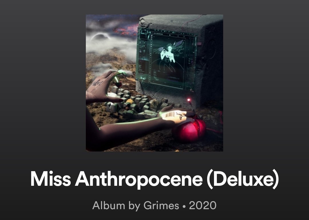 Best albums of the year so far:1. Miss Anthropocene 2. Chromatica3. Womb4. how i'm feeling now