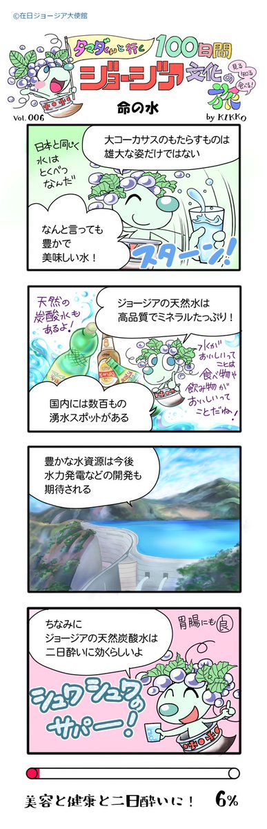 6日目
『命の水』
#タマダくんと行く100日間ジョージア文化の旅 