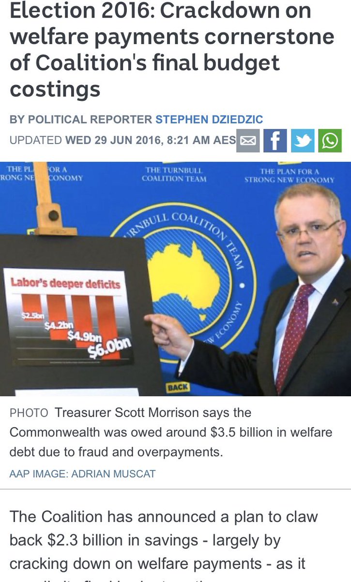 A reminder that  #robodebt was not an accident - it was Mr Morrison’s big play in the 2016 election... #auspol  #insiders