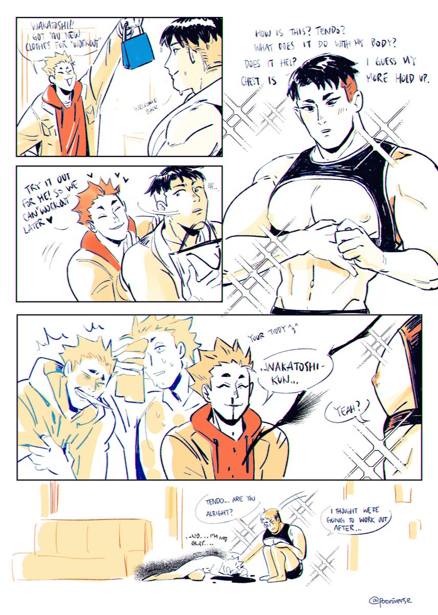 i feel you Tendou ???

i roughed this when the harness thing was going around but i didn't have time to do time until now....back on my bs ^q^
#Haikyuu #ushiten #ハイキュー 